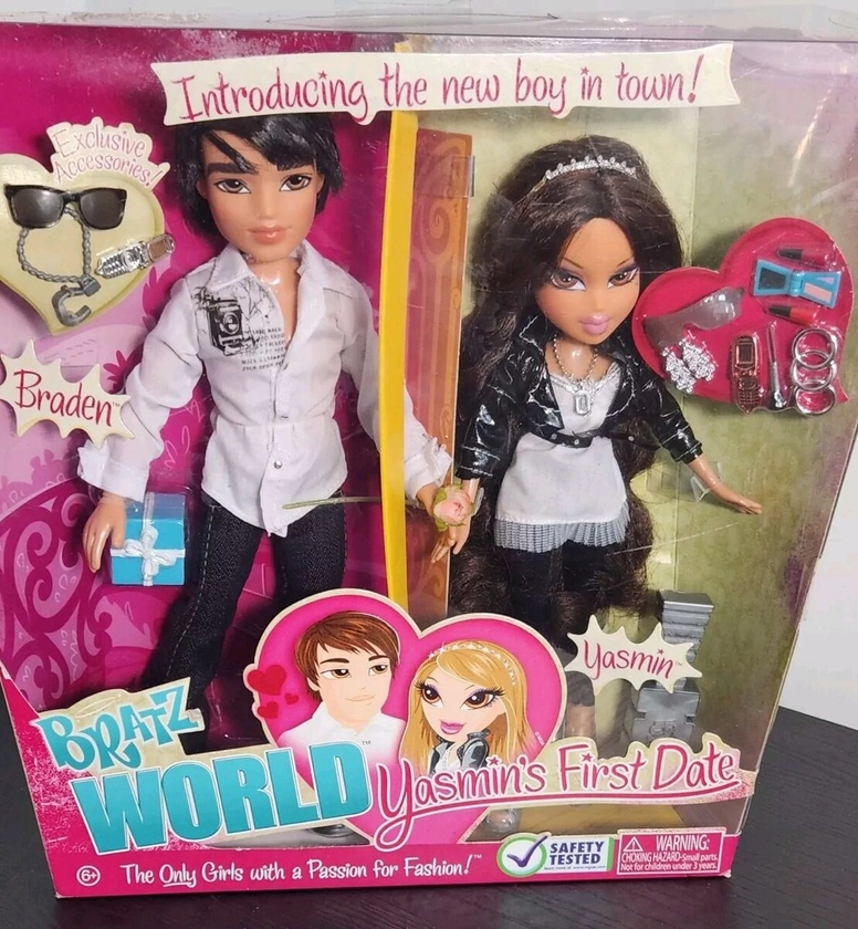 Bratz World Yasmin's First Date Yasmin and Braden NIB