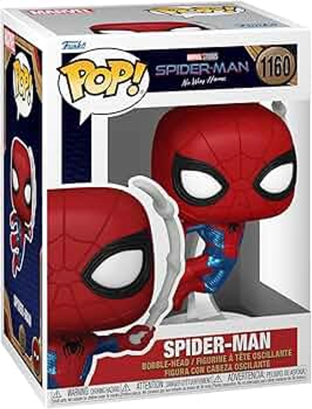 Funko Pop! Marvel: Spiderman No Way Home 2021 - Spider-Man - SM Finale Suit - Figurine en Vinyle à Collectionner - Idée de Cadeau - Produits Officiels - Jouets pour les Enfants et Adultes