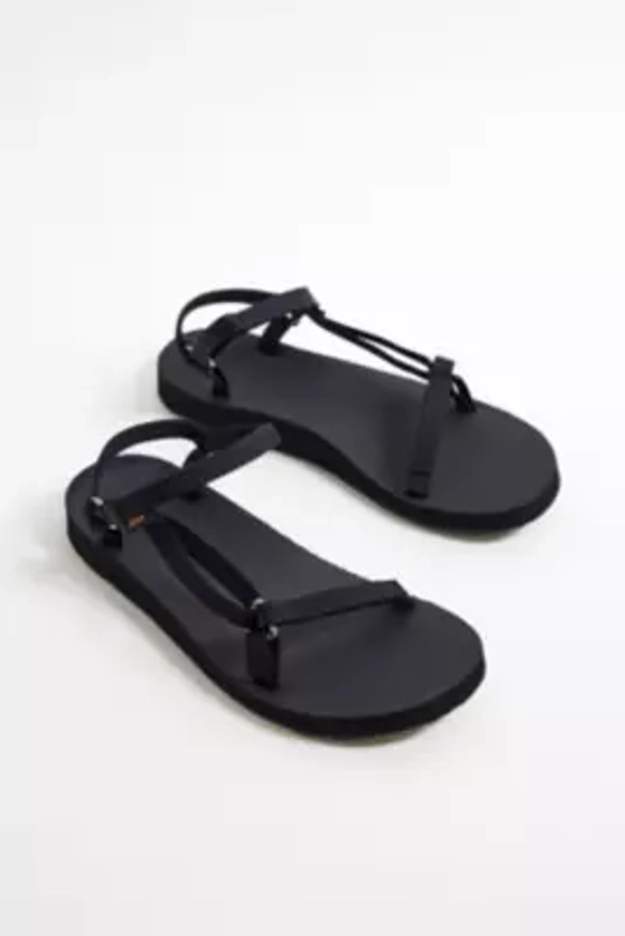 Teva Black Original Universal Slim Sandals