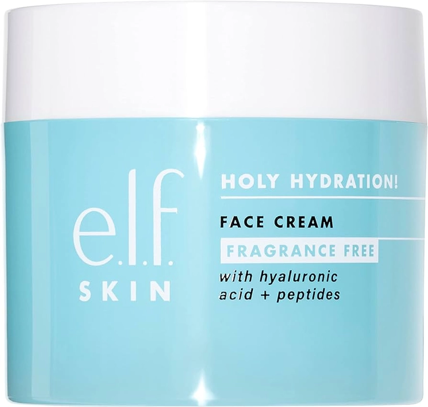 e.l.f. SKIN Holy Hydration! Face Cream, Fragrance-Free, Feuchtigkeitscreme Für Nährende & Aufpolsternde Haut, Vegan & Tierversuchsfrei, 50 g