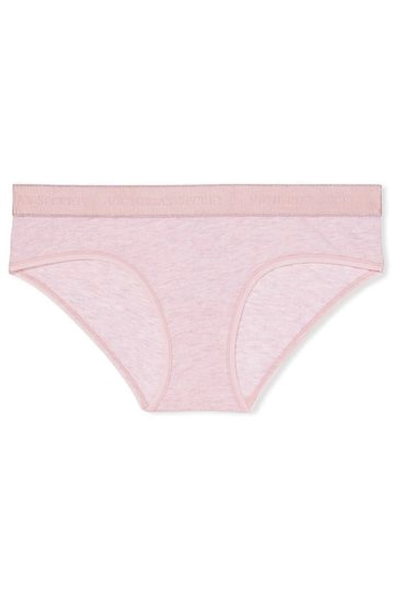 Victoria's Secret Whisper Pink Logo Cotton Hiphugger Knickers