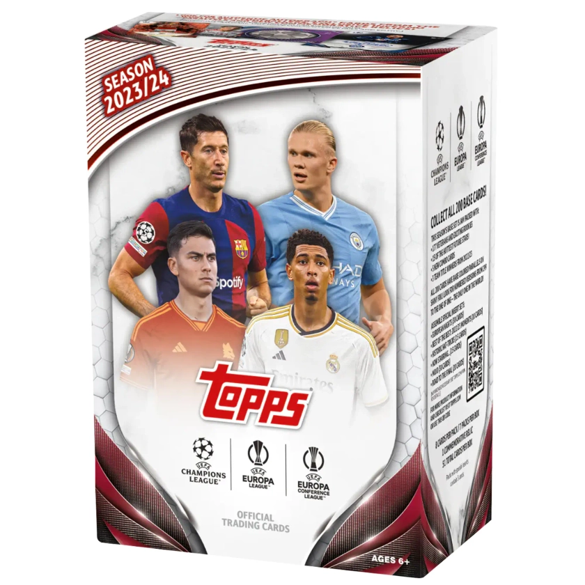 2023/24 Topps UEFA Club Competitions Factory Sealed Value Box