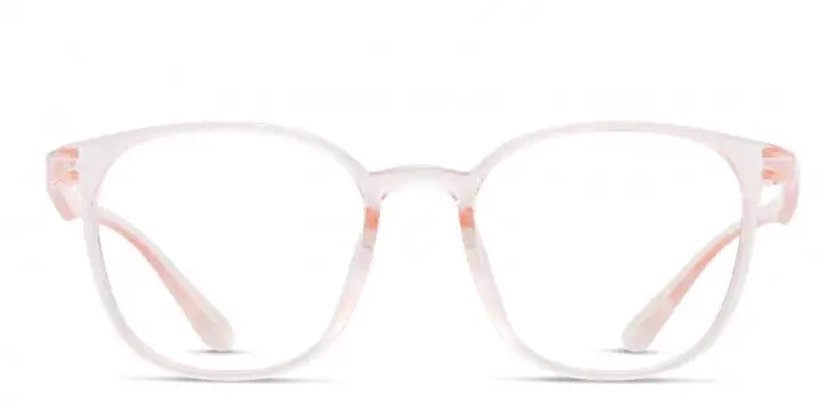 Lyanna Clear/Pink Eyeglasses | Includes FREE Rx Lenses