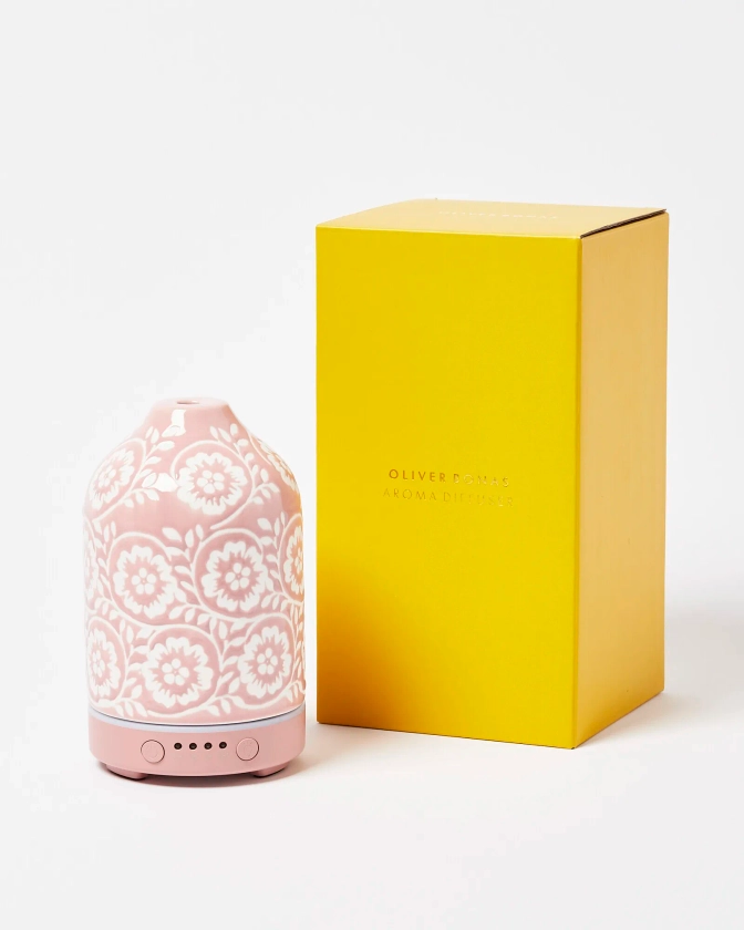 Velma Floral Pink Essential Oil Electric Aroma Diffuser | Oliver Bonas