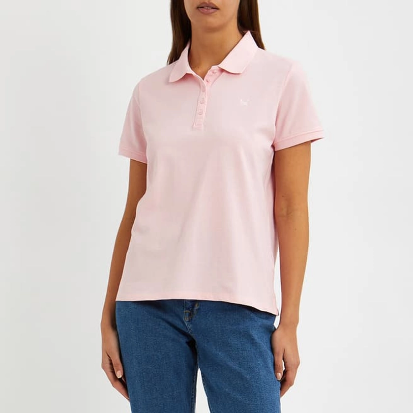 Crew Clothing										Pink Exmouth Cotton Polo Shirt