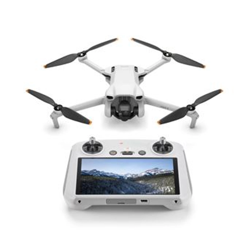 Drone Dji Mini 3 avec télécommande écran intégré Gris - Drone photo vidéo - Achat & prix | fnac