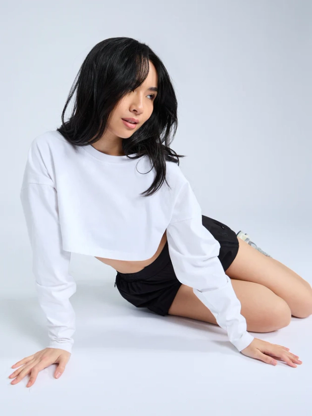 Cool Girl Crop - Onyx Black