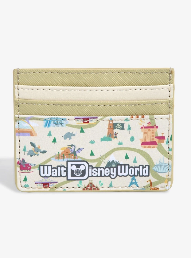 Loungefly Disney Walt Disney World 50th Anniversary Map & Attractions Cardholder - BoxLunch Exclusive
