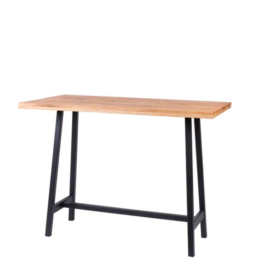 OAK SPLIT Table de bar naturel H 103 x Larg. 75 x Long. 140 cm | CASA