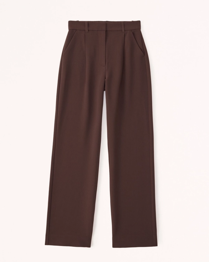Women's Tailored Relaxed Straight Pant | Women's Sale | Abercrombie.com