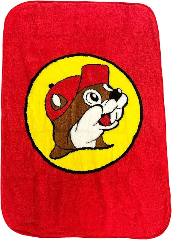 Buc-ee's Throw Blanket Plush All Season Light Weight Living Room/Bedroom Warm Blanket Perfect Popular Texas Gift for Mom, Dad, Kids, Co-Workers (41" x 57" Plush Lap Blanket)