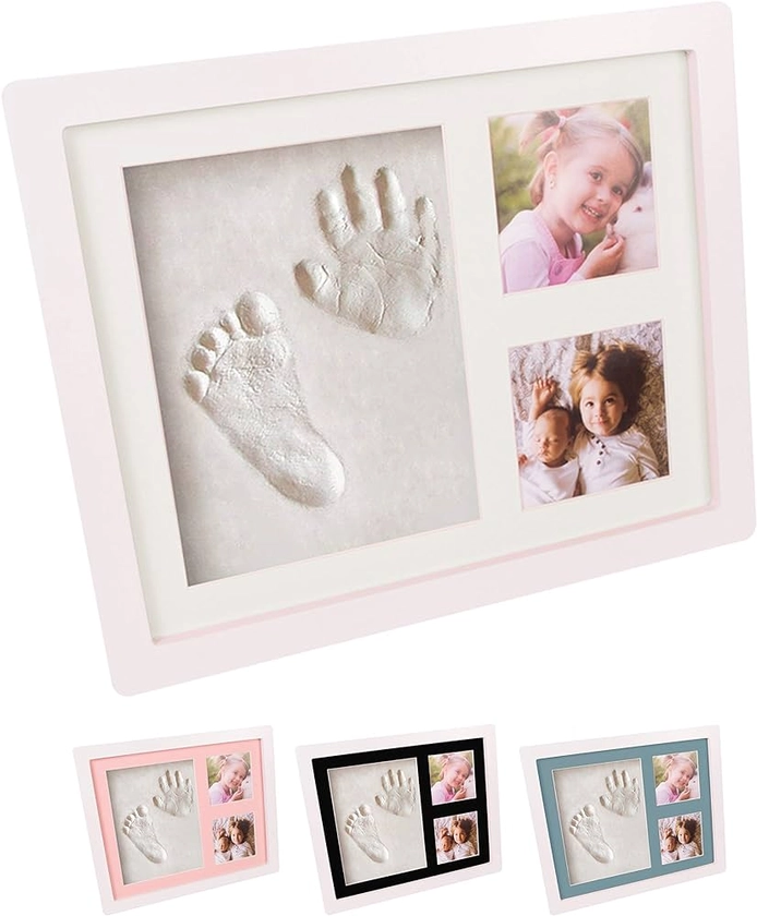 Cherished Baby Handprint and Footprint Photo Frame Clay Kit with 4 Colour Backing Cards – Customisable Newborn Hand & Feet Print Memorable Keepsake Gift for Boys and Girls Nursery Walls : Amazon.co.uk: Baby Products