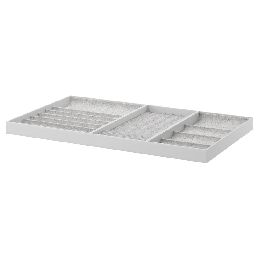 KOMPLEMENT accessoire tablette coulissante, gris clair, 100x58 cm - IKEA