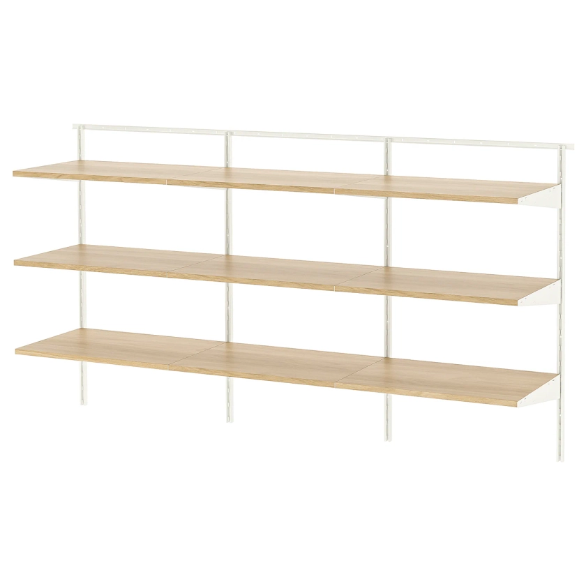 BOAXEL Shelving unit - white/oak - IKEA