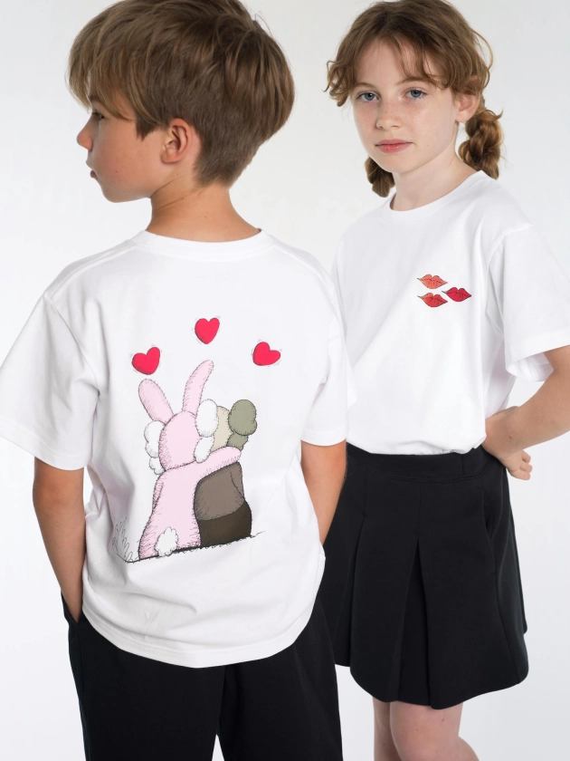 T-shirt Graphique UT KAWS + Warhol pour Enfant | UNIQLO FR