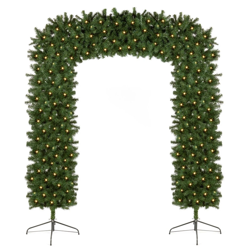 Premier Decorations 8ft Pre-Lit Archway Christmas Tree Green