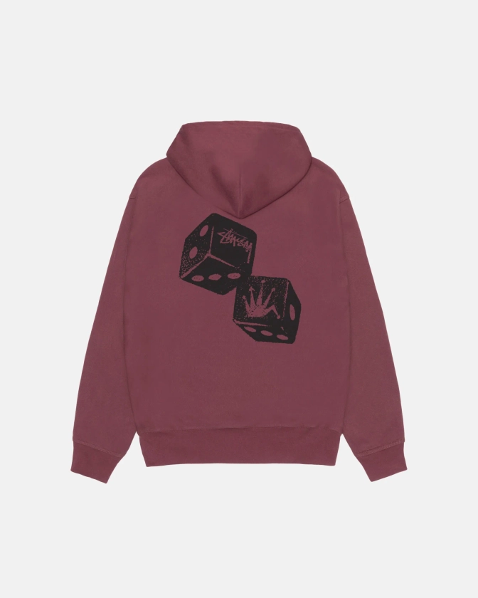 Shakers Hoodie in oxblood – Stüssy