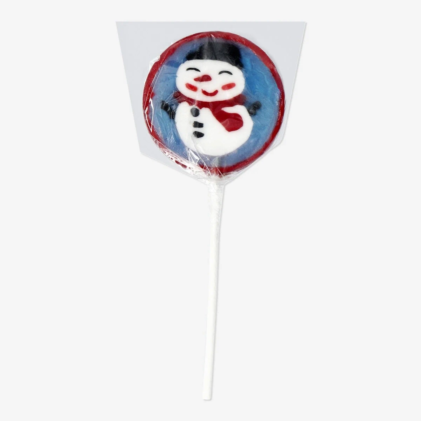 Snowman lollipop with apple flavour