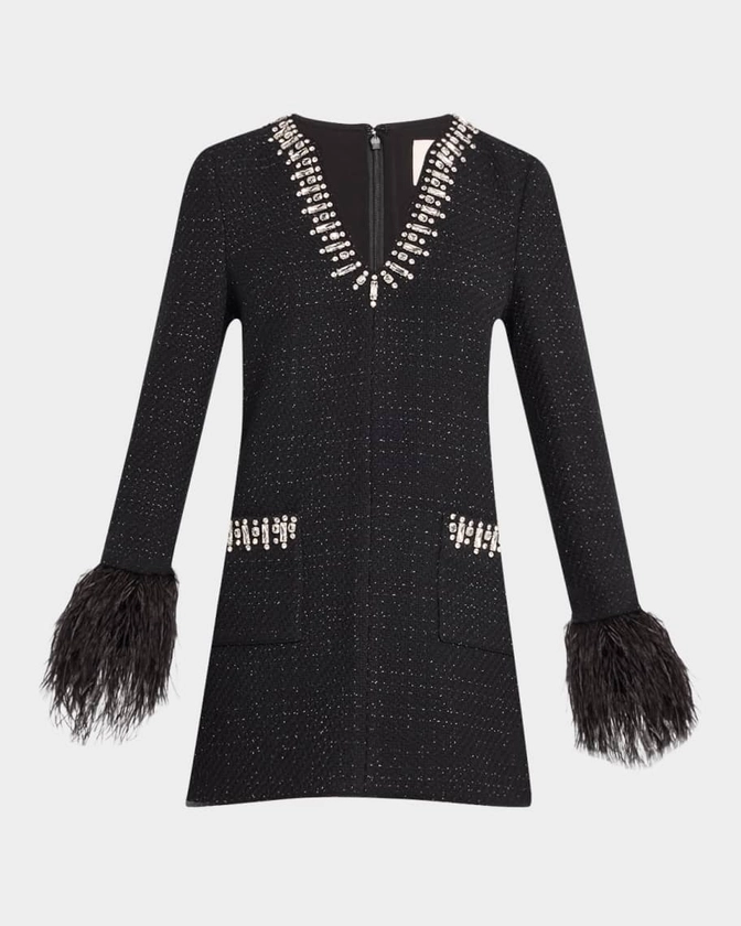 Kas Embellished Boucle Mini Dress