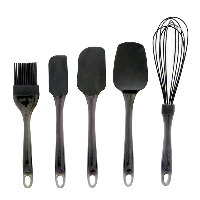 Silicone Utensil Set 5 Piece Black | ProCook