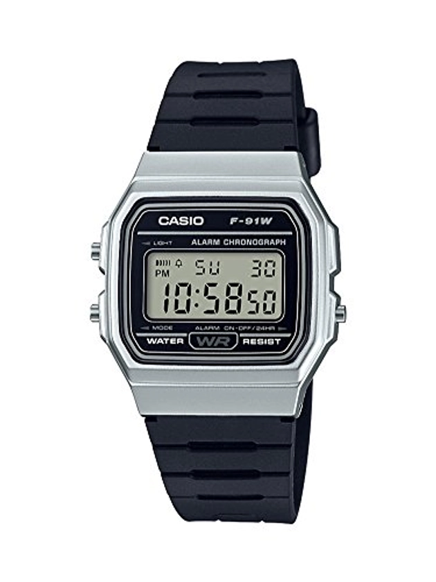 Casio Men Digital Quartz Watch with Resin Strap F-91WM-7ACF : Amazon.co.uk: Fashion