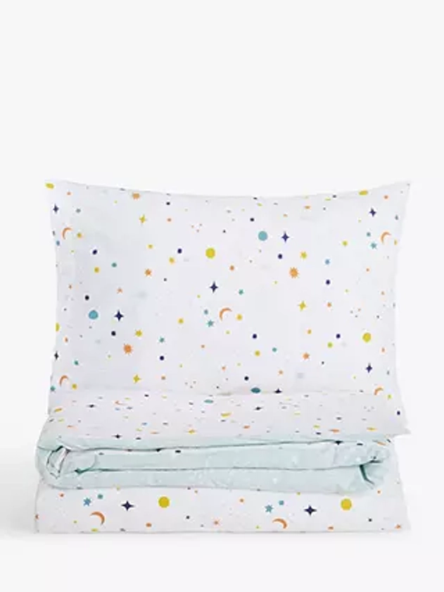 little home at John Lewis Space Star Pure Cotton Duvet Cover and Pillowcase Set