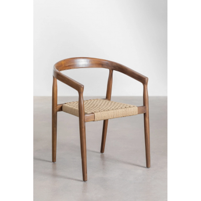 Pack de 4 chaises de salle à manger en bois de teck Visby Design