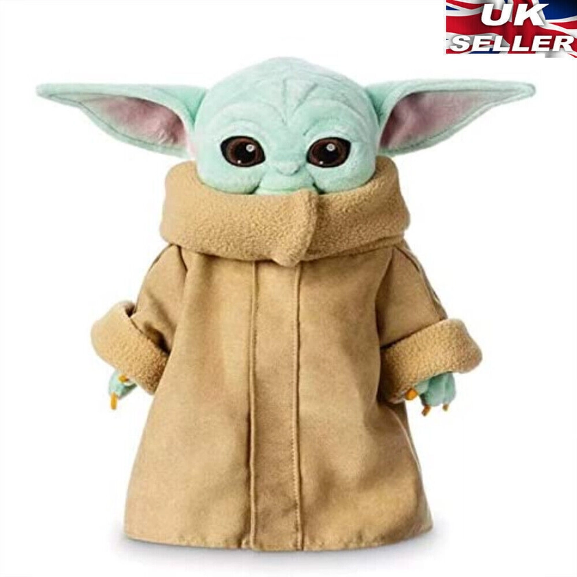 NEW 11&#034; New Baby Yoda Plush Toy Master The Mandalorian Force Stuffed Doll Gifts