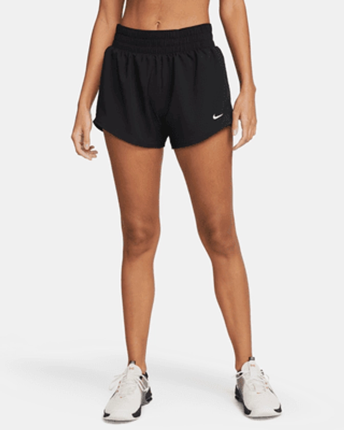 Nike One Women's Dri-FIT Mid-Rise 3" Brief-Lined Shorts