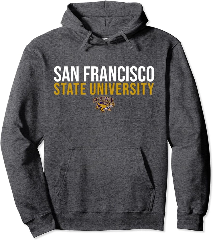 San Francisco State SFSU Gators Stacked Pullover Hoodie