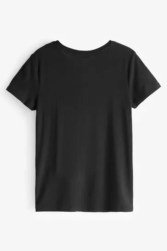Buy Gap Black Favourite Short Sleeve Crew Neck T-Shirt from the Next UK online shop
