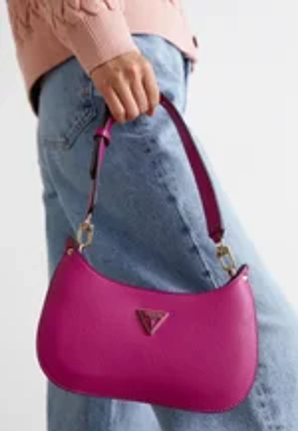 Guess MERIDIAN MINI TOP ZIP - Sac à main - boysenberry/rose - ZALANDO.FR