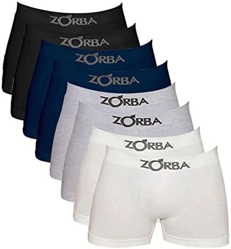 Kit 10 Cuecas Boxer Zorba Seamless com Algodão 781 (M) | Amazon.com.br