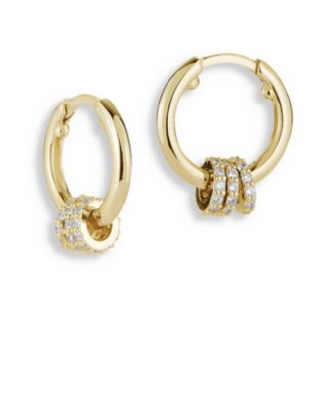 AQUA Pavé Triple Ring Hoop Earrings - Exclusive | Bloomingdale's Jewelry & Accessories Jewelry Earrings 