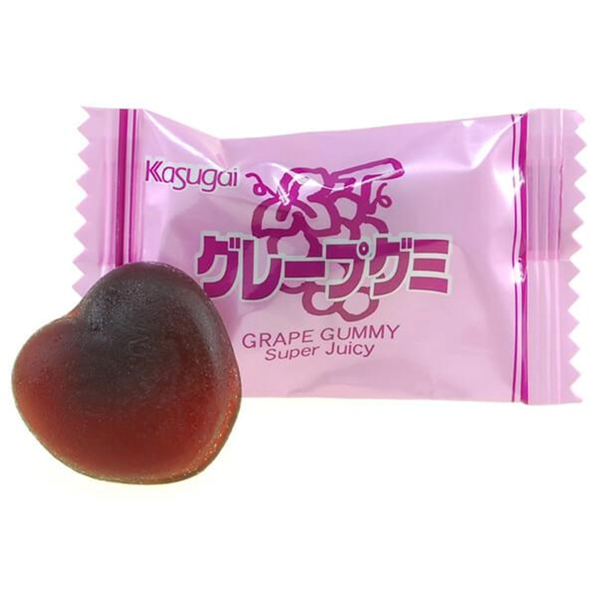 Kasugai Grape Gummy Candy: 20-Piece Bag