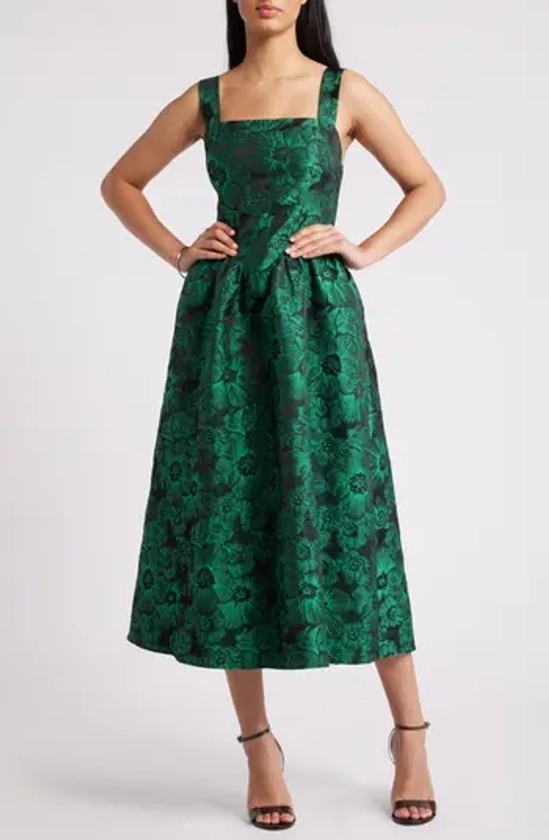 Chelsea28 Sleeveless Brocade Midi Dress | Nordstrom