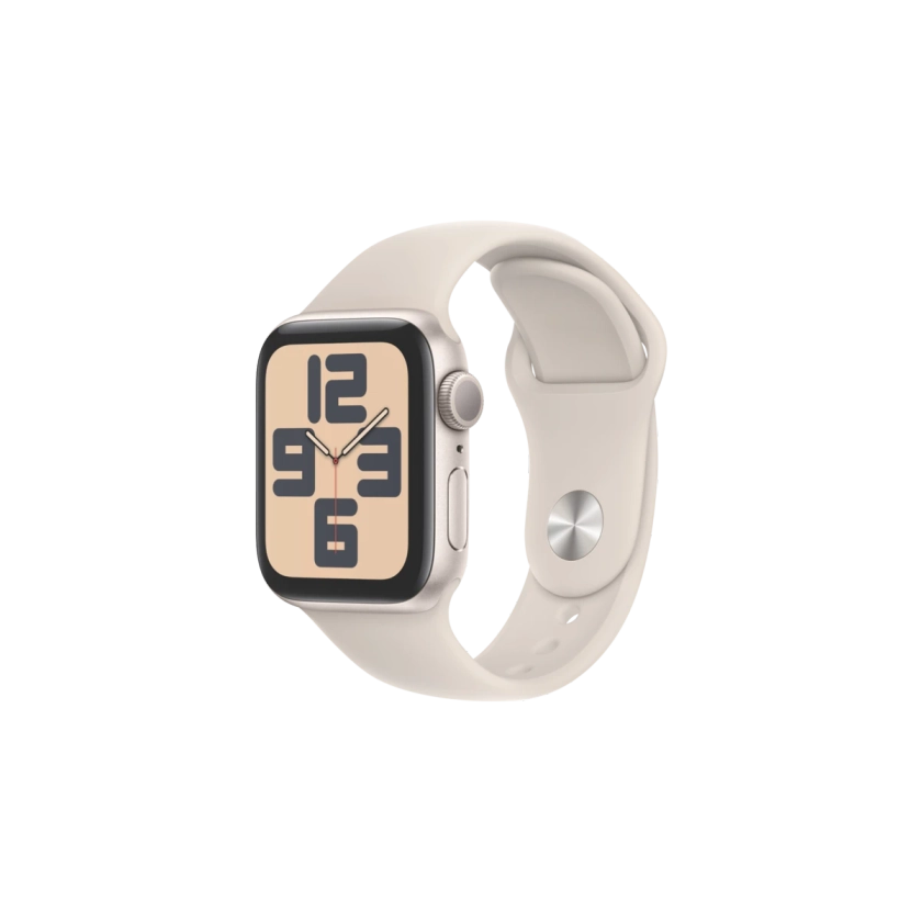 Apple Watch SE (GPS) 40mm Starlight Aluminium Case with Starlight Sport Band S/M MR9U3ZP/A