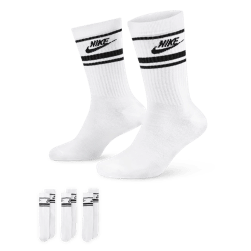 Nike Sportswear Dri-FIT Everyday Essential Crew Socks (3 Pairs)