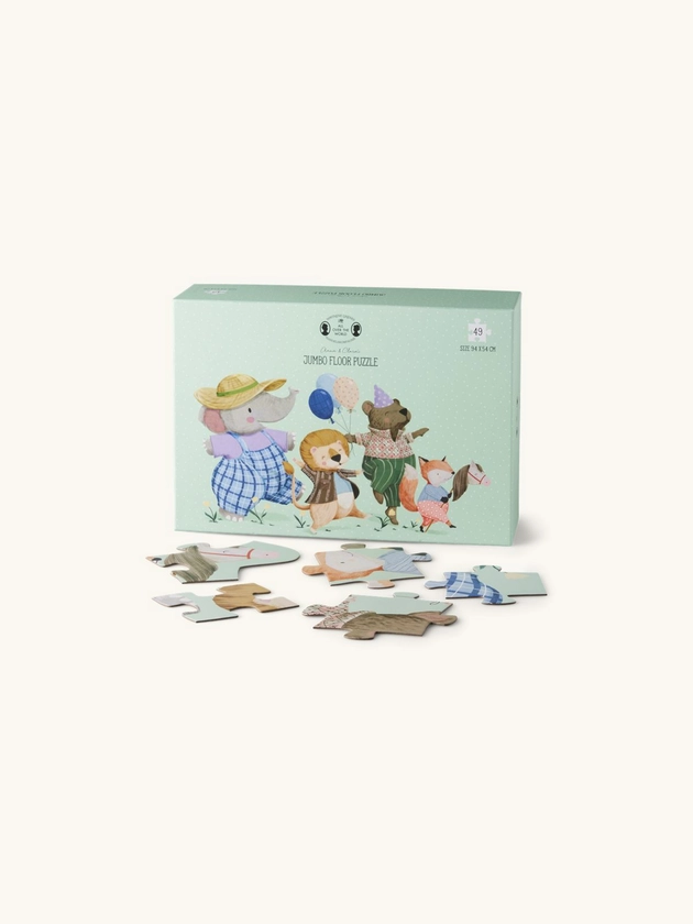 Puzzle géant 49 pcs | 94,5 x 54 cm. | Milky Green