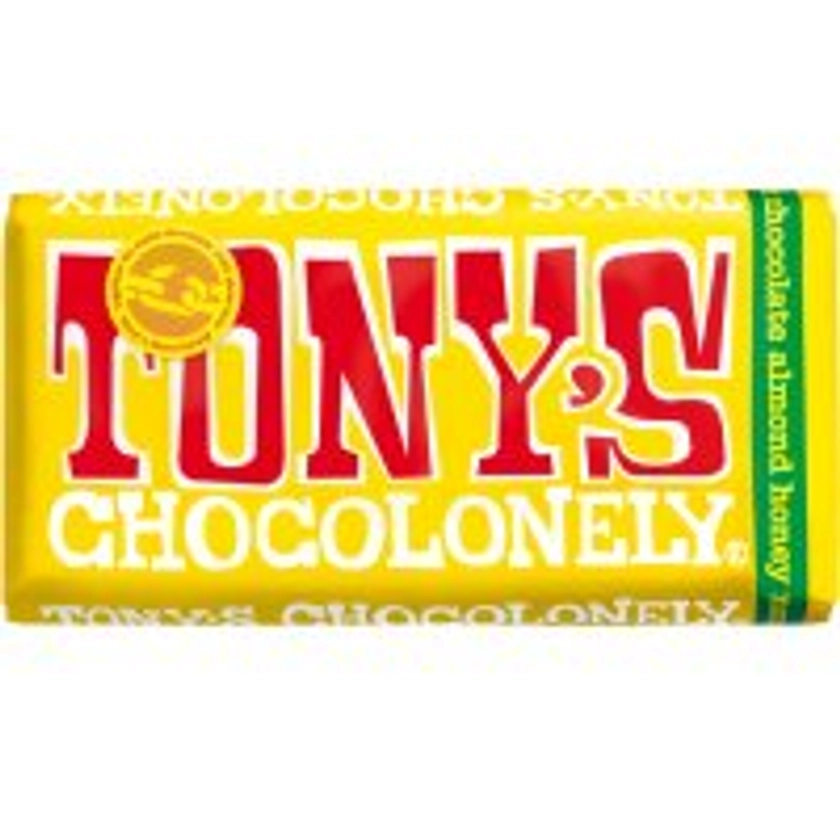 Tony's Chocolonely Milk Chocolate and Almond Honey Nougat - 180g - Tonys Chocolonely