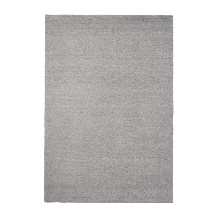 KNARDRUP Tapis, poils ras, gris clair, 133x195 cm - IKEA