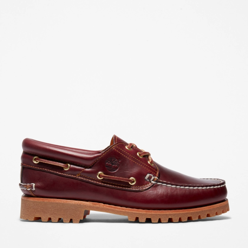 Chaussure bateau authentique Timberland® pour homme en bordeaux