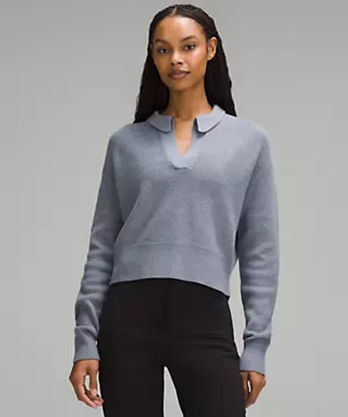 Collared Merino Wool-Blend Sweater | Women's Hoodies & Sweatshirts | lululemon