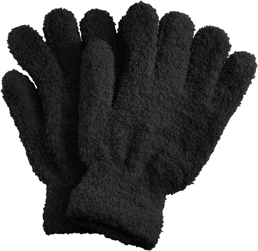 Gravity Trading Men's Women's Warm Winter Fuzzy Cozy Gloves
