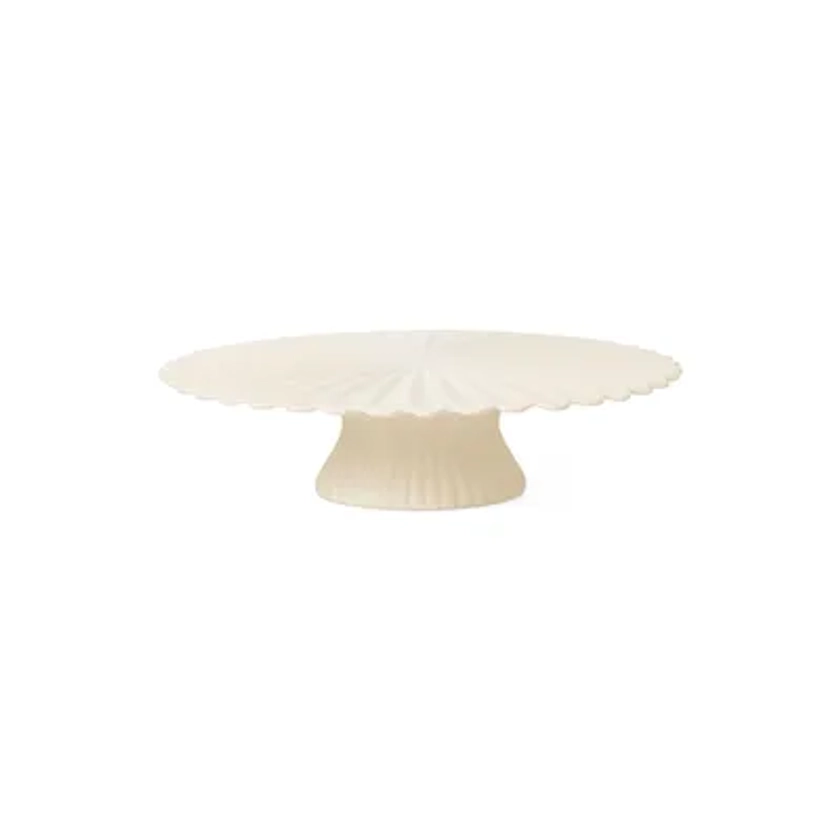 Plat à gâteau Fountain Ferm Living - blanc | Made In Design