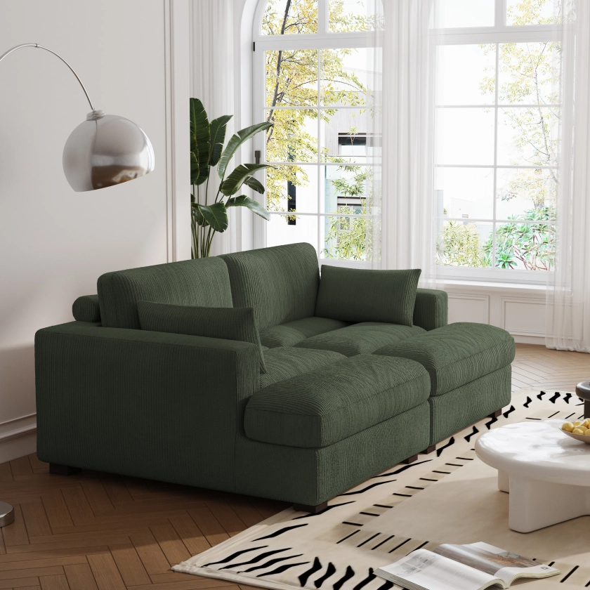Bentura 83.9'' Corduroy Sleeper Sofa