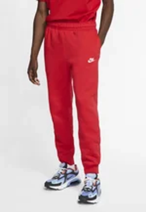 Nike Sportswear CLUB BB - Pantalon de survêtement - university red/white/rouge - ZALANDO.BE
