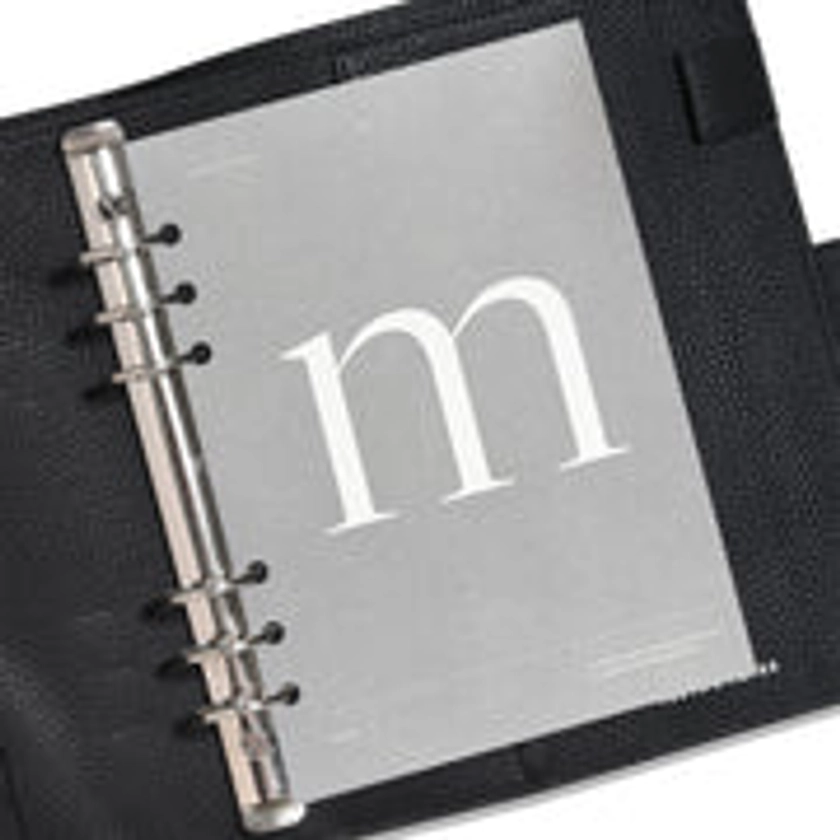 Monogram Vellum Planner Dashboard | M