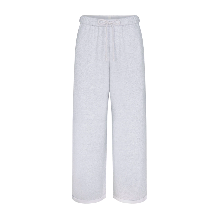 COTTON FLEECE CLASSIC STRAIGHT LEG PANT | LIGHT HEATHER GREY