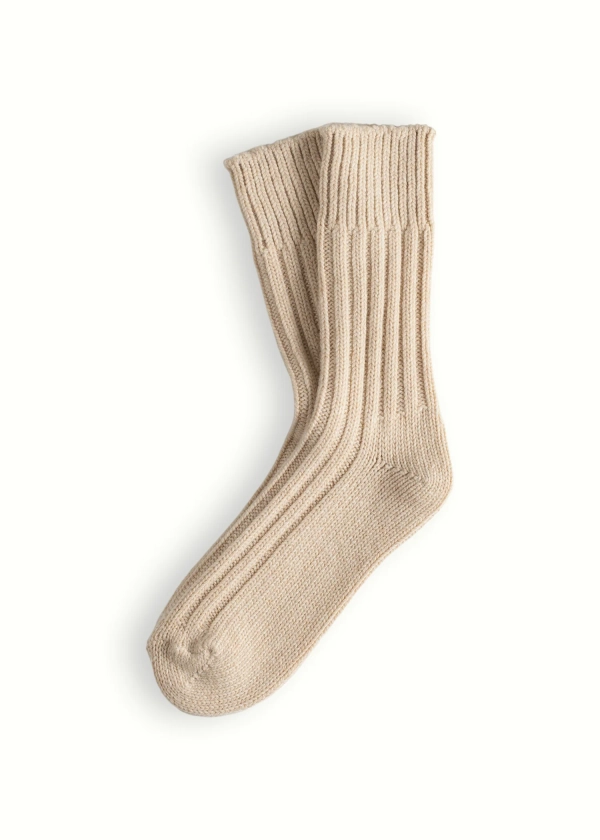 Thunders Love WOOL COLLECTION Solid Raw White Socks
